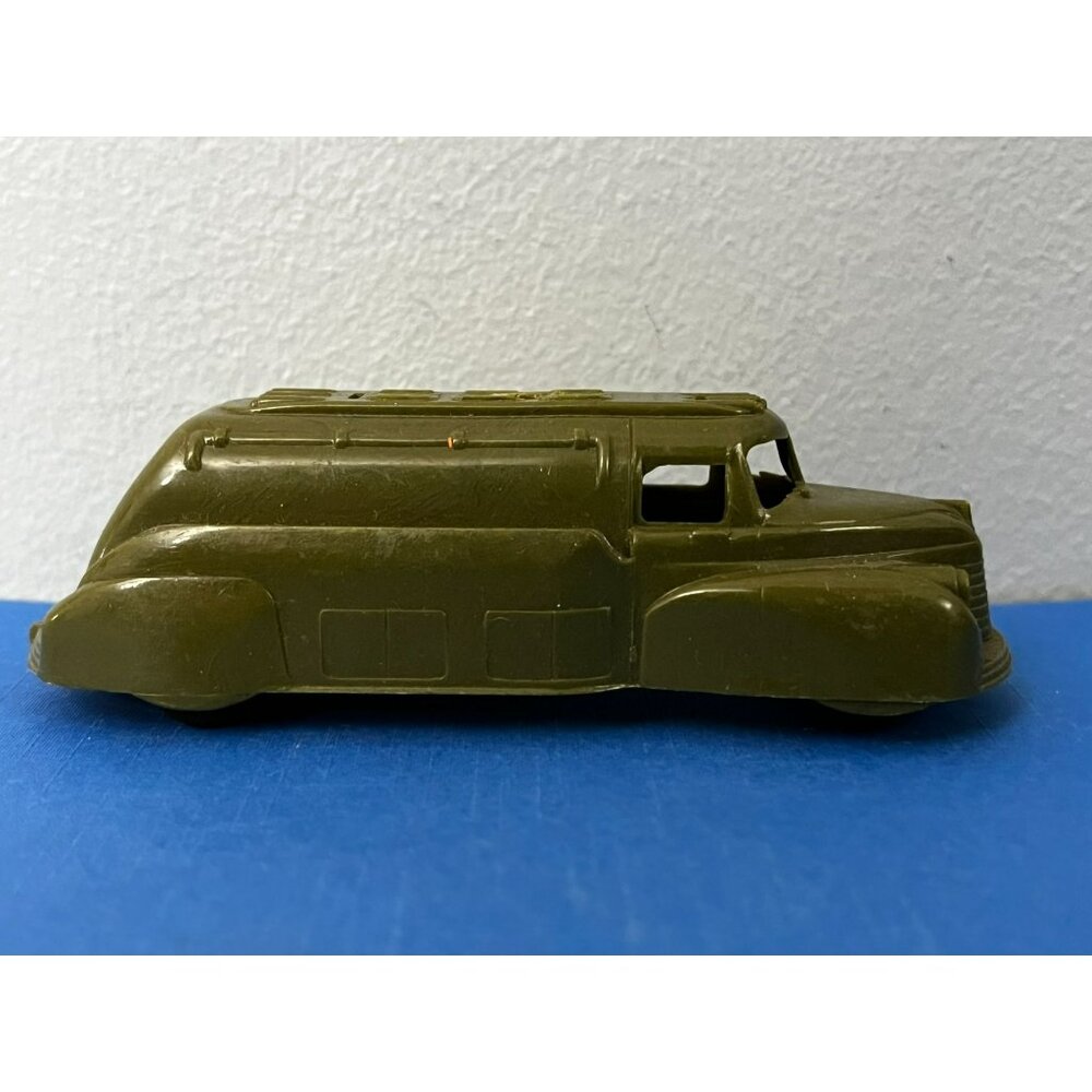 Vintage Thomas Military Vehicle Rescue Plastic Truck 4"